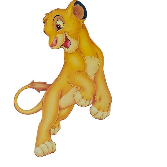 Set Of 2 Disney The Lion King Simba & Nala Wall Decorations 15" x 9 1/2" - Picture 2 of 8